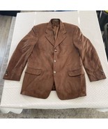 vintage Mondo Uomo beautiful Brown jacket Sz 40R 100%Polyester - $28.22