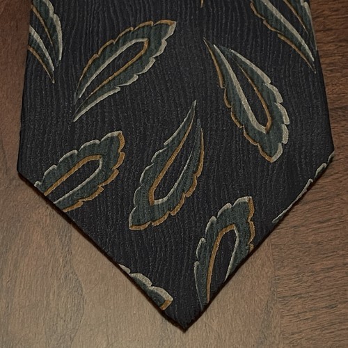 Giorgio Armani Italy Neck Tie/Necktie Silk Teal Blue stripes 59"x3.75" Item image 15