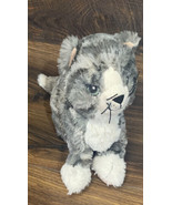 IKEA Lille Plutt Kitty CatPlush 9&quot; Stuffed Animal Toy Gray Black White T... - £6.12 GBP