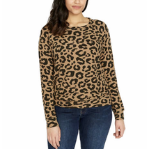 Buffalo Ladies’ Printed Cozy Top Color: Cheetah Gold, medium - £23.17 GBP