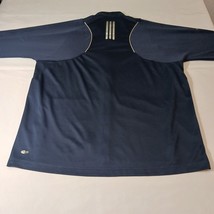 Adidas Climalite Men's Blue Full Zip Pockets Long Sleeve Shirt Size Large L image 12