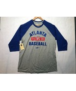 Nike Atlanta Braves Vintage Raglan 3/4 Sleeve Baseball Tee T-Shirt Men&#39;s... - $458.86 MXN