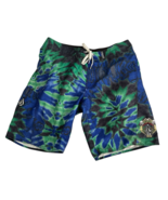 Volcom Board Shorts Mens 38 Tie Dye Tripper Psychedelic Skulls Trip w/Zi... - €29,65 EUR