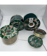 Vintage Holiday Ribbon Lot of 5 Spools Hobby Lobby Made in USA NOS - $474.98 MXN