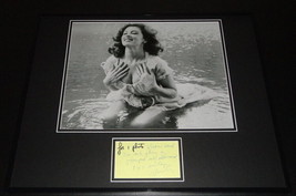 Tina Louise Signed Framed 16x20 Handwritten Note &amp; Photo Set Gilligan&#39;s Island - £116.84 GBP