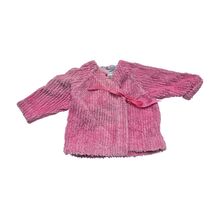 Baby Lulu Girls Pink Chenille Wrap Kimono Cardigan Jacket Top 3 M Vintag... - $15.84