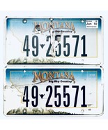 2010 United States Montana Park County Passenger License Plate 49 25571 - €15,46 EUR