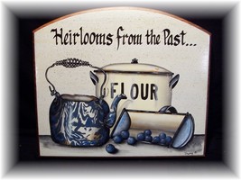 Vintage Country &quot;Heirlooms From The Past&quot; Wall Plaque - £10.24 GBP