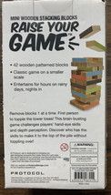 Protocol Mini Wooden Stacking Blocks Game Raise Your Game ~ NIP New - $9.50