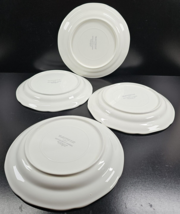 4 Mikasa French Countryside Dinner Plates Set Vintage White Scalloped Japan Lot - £62.47 GBP
