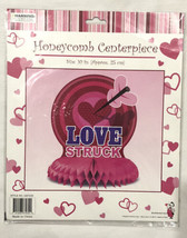 Valentine&#39;s Day Honeycomb Centerpiece Valentine&#39;s Day Decoration 10&quot; Love Struck - £7.89 GBP