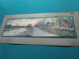George Howell Gay American 1858-1931 Autumnal Landscape Signed O/ PLATE LITHOGRA - £97.08 GBP