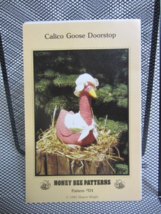 Vintage Honey Bee Patterns 1981 Sharon Wright Calico Goose Doorstop Pattern #D1 - £3.93 GBP