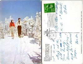 New York Whiteface Mountain Ski Center Posted to OH in 1951 VTG Postcard - £7.56 GBP