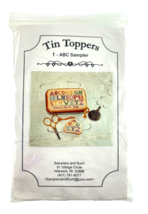 Samplers And Such Tin Toppers ABC Sampler Needlepoint - $19.26