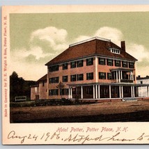 c1900 Hotel Potter Potter Place NH White Border Tab Private Mailing Postcard - £14.11 GBP