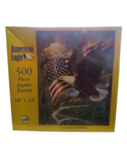 SunsOut 500 Piece Jigsaw Puzzle American Eagle by Ruane Manning 18"x24" - $15.84