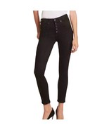 Veronica Beard Black Raven High Rise Button Fly Skinny Jeans Size 26 Denim - $61.72 CAD