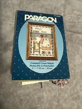 1980s Paragon Girls Room 2569 Counted Cross Stitch Embroidery Kit 5x7 10... - $9.89