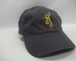 Browning Hat Gray Hook Loop Baseball Cap - £15.80 GBP