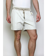 New Authentic $640 Mens D&G Dolce & Gabbana White Cotton Bermuda Shorts S/32 48 - $239.00