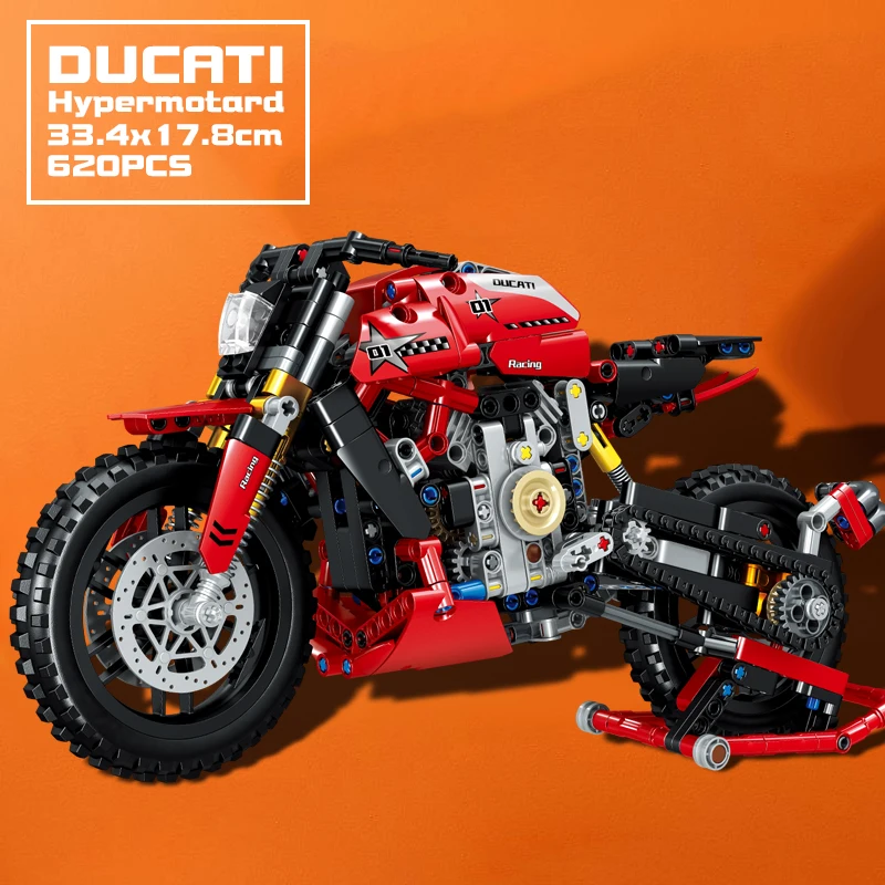 New In Stock Ducat Ii Diavel 620pcs Motorcycle Creative Machinery Technology Moc - £37.25 GBP