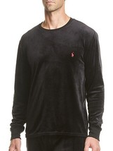 Polo Ralph Lauren Velour Crewneck Sleep Shirt Black ( L ) - $79.17