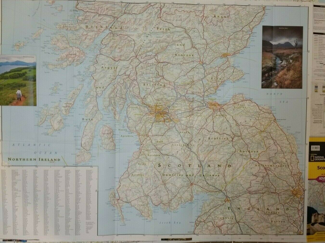 Scotland Laminated Wall Map (K) - Maps & Atlases