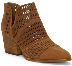 Vince Camuto Niranda Suede Perforated Booties, Multi Sizes Brown Moss VC... - $119.95