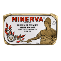 Minerva Gourmet - Canned Tuna Fillets in Spicy Olive oil - 5 tins x 120 gr - $83.41 CAD