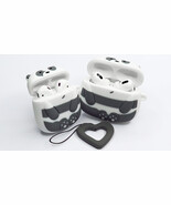 Fun Cute Loving 3D Cartoon Panda Bear Airpod (2nd/3rd Gen) Silicone Rubb... - £10.22 GBP+