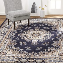 Area Rug, Navy Blue, 7&#39;8&quot; X 10&#39;7&quot;, Home Dynamix Premium Sakarya Traditional - £78.73 GBP