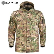 M65   Hooded Jacket Men&#39;s Outdoor Windproof Waterproof Multi-pocket Trench Coat  - £118.15 GBP