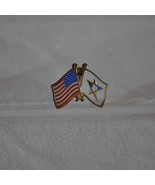 Shrine &amp; Mason US and OES Flag Lapel Pin United States Order of Eastern ... - £7.79 GBP