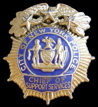 New York NYPD Chief of Support Services - $50.00