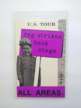 Elton John Backstage Pass Reg Strikes Back Concert Tour Pop Rock 1988 Young Lad - £9.39 GBP