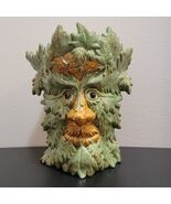 Spooky Treebeard Green man of Forest Ceramic Planter Face LOTR Rare - $1,245.15 MXN