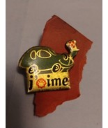  Lapel Hat Pin Pinback SHELL PETROLEUM OIL COMPANY J&#39;aime Green Car VTG - €8,16 EUR