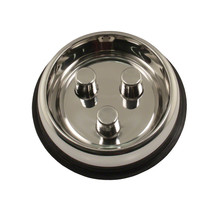 QT DOG BRAKE FAST BOWL SLOW FEED PREVENT GULPING STAINLESS STEEL HOLDS 2... - $17.99