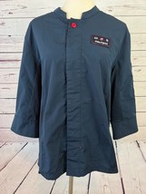 CHICK FIL A Oobe Small Team Style Employee Chef Coat Blue Chick-Fil-A Shirt - $36.24