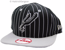 San Antonio Spurs New Era 9FIFTY Striped NBA Basketball Snapback Cap Hat - £17.99 GBP