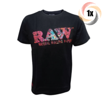 1x Shirt Raw Ghost Shrimp Logo Design Black T Shirt | L | 100% Cotton - £32.84 GBP