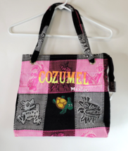 Mexico Cozumel Handbag Tote Embroidered Turtle Animals Beach Bag Double ... - $17.82