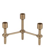 Better Homes &amp; Garden 6&quot; Black Gold Iron Pillar Taper Candle Holder Cand... - $608.00 MXN