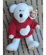 Vintage 1993 Ty Beanie Baby Attic Treasures &quot;Nicolus&quot; The Christmas Bear - £15.63 GBP