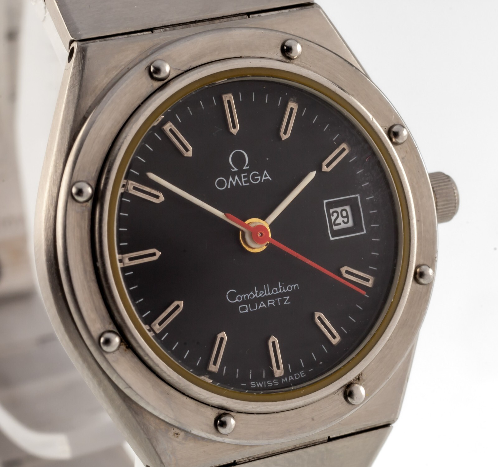 Omega Ladies Stainless Steel Quartz Constellation Watch w/ Date 1380 Item image 3