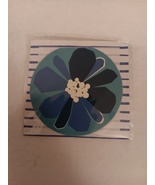 C.R. Gibson Gift Enclosure Card With Envelope Blue Flower Design Set Of 2 - £3.92 GBP