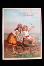 Antique Victorian Trade Card 1880&#39;s Cluett &amp; Sons Gabler Piano Albany &amp; ... - $570.90 MXN