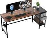 Homidec Office Desk, Computer Desk With Drawers 63&quot; Study Writing Desks ... - $155.93