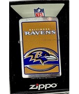 Retired NFL Baltimore Ravens Leather Look Zippo Lighter - $436.33 MXN